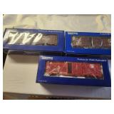 Set of 3 Industrial Rail 027 Gauge Model Train Cars