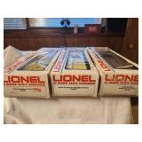 Set of 3 Lionel O and 027 Gauge Rolling Stock Model Trains