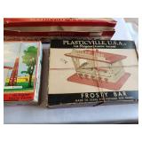 Vintage Plasticville Model Kits Collection