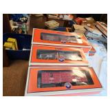 Lot of 3 Lionel Train Cars in Original Boxes