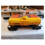 Lionel Train Post-War Era Tank Cars - No. 6015 Tank, No. 6555 Tank, and 3473 W.P. Box Car with Original Boxes