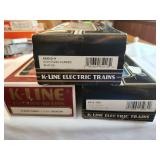 Collection of K-Line and Lionel Model Train Boxcars