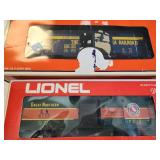 Collection of K-Line and Lionel Model Train Boxcars