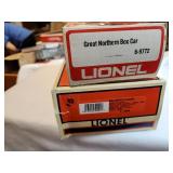 Collection of K-Line and Lionel Model Train Boxcars