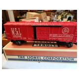 Vintage Lionel Box Car 6464525 and 2671WX Six Wheel Tender Set