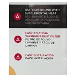 8000 BTU 115-Volt Window Air Conditioner Cools 350 sq. ft. with Heater with Remote in White