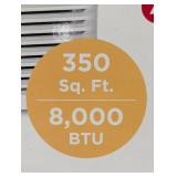 8000 BTU 115-Volt Window Air Conditioner Cools 350 sq. ft. with Heater with Remote in White