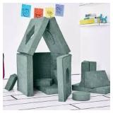 Yourigami Kids Convertible Play Fort - 11 out of 12 Piece Set - Missing 1 Rectangle