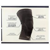 Copper Fit Elite Knee Compression Sleeve S/M Copper Infused AirFlow 2 Pack