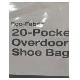 20-Pocket Eco-Fabric Over the Door Shoe Bag