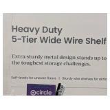 5 Tier Wide Wire Shelving - Brightroom™ - Heavy Duty