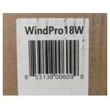 18 in. High Velocity Wall Mounted Fan with 3 Fan Speeds, Sealed Motor Housing and Ball Bearing Motor - Black