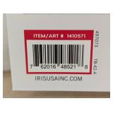 IRIS Buckle Up Storage Set, 12.9 Quart, Clear, 4 ct