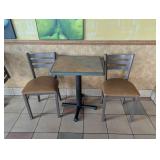 COMMERCIAL RESTAURANT DINING TABLE & CHAIR SET TAN