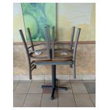 COMMERCIAL RESTAURANT DINING TABLE & CHAIR SET TAN