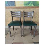 COMMERCIAL RESTAURANT DINING TABLE & CHAIR SET GREEN