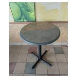 COMMERCIAL RESTAURANT DINING TABLE & BAR STOOLS (2) GREEN