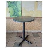 COMMERCIAL RESTAURANT DINING TABLE & BAR STOOLS (2) GREEN