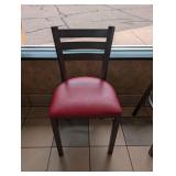 COMMERCIAL RESTAURANT DINING CHAIRS (2) GREEN & RED