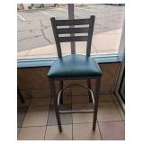 COMMERCIAL RESTAURANT DINING CHAIRS (2) GREEN & RED