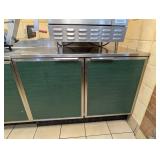 DUKE STAINLESS STEEL WORKTOP 2 DOOR COOLER