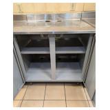 DUKE STAINLESS STEEL 2 DOOR WORKTOP STORAGE CABINET