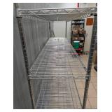 METRO STAINLESS STEEL 5-TIER METAL SHELVING