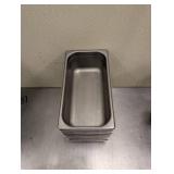 10 STAINLESS STEEL 1/3 STEAM TABLE PANS
