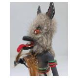 Handmade Signed Native American Kachina Figure #1 - Wolfman - Signed Mitchell
