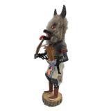 Handmade Signed Native American Kachina Figure #1 - Wolfman - Signed Mitchell