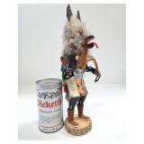 Handmade Signed Native American Kachina Figure #1 - Wolfman - Signed Mitchell