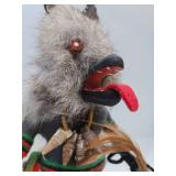 Handmade Signed Native American Kachina Figure #1 - Wolfman - Signed Mitchell