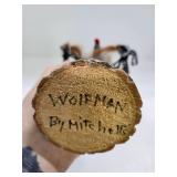 Handmade Signed Native American Kachina Figure #1 - Wolfman - Signed Mitchell