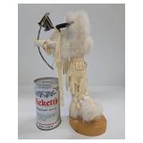 Handmade Signed Native American Kachina Figure #2 - Buffalo Warrior - Signed V.M.