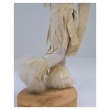 Handmade Signed Native American Kachina Figure #2 - Buffalo Warrior - Signed V.M.