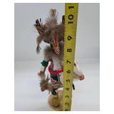 Handmade Signed Native American Kachina Figure #3 - Chipmunk - Signed I.B.