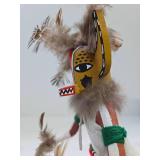 Handmade Signed Native American Kachina Figure #3 - Chipmunk - Signed I.B.