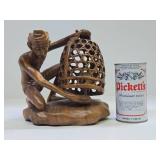 Very Nice Vintage Figural Wood Carving - Bali