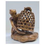 Very Nice Vintage Figural Wood Carving - Bali