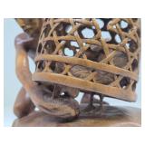 Very Nice Vintage Figural Wood Carving - Bali