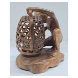 Very Nice Vintage Figural Wood Carving - Bali