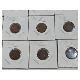Lot of 26 US Indian Heads Pennies 1880-1908