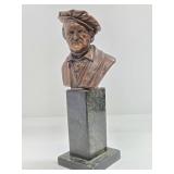 Vintage Bronze Bust of Richard Wagner on Marble Podium Stand