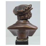Vintage Bronze Bust of Richard Wagner on Marble Podium Stand
