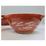 Set of 4 Vintage PYREX Glass Nesting Bowls - Autumn Harvest