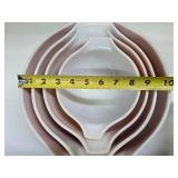 Set of 4 Vintage PYREX Glass Nesting Bowls - Autumn Harvest