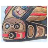 Great Looking Northwest Coast Style Wood Carving - Fish w/Birds