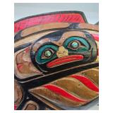 Great Looking Northwest Coast Style Wood Carving - Fish w/Birds
