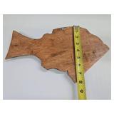 Great Looking Northwest Coast Style Wood Carving - Fish w/Birds