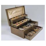 Vintage Jewelry Box Full of Vintage Costume etc Jewelry